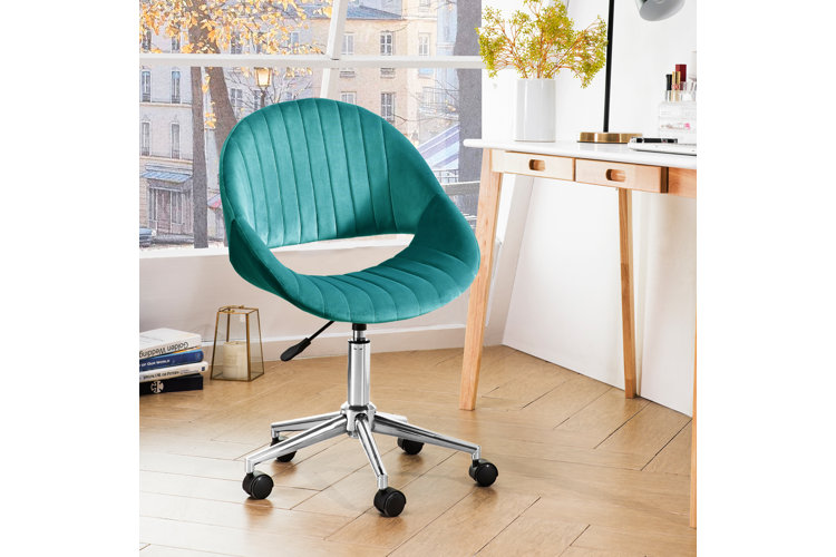 Wayfair velvet 2024 office chair